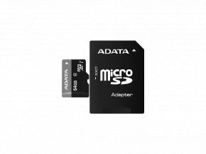 ADATA Premier microSDXC Class 10 UHS-I U1 64GB + SD adapter A-Data ADATA Premier microSDXC Class 10 UHS-I U1 64GB + SD adapter