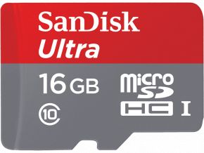 Карта памяти SanDisk Ultra MicroSD 16 ГБ class 10 SanDisk Карта памяти SanDisk Ultra MicroSD 16 ГБ class 10