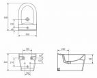 Cersanit DECO Биде подвесное белое Cersanit P-BI-DECO-Z