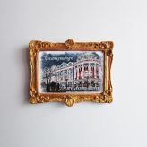 Сувенирный магнит картина " Дом Севостьянова" 2 шт (копия)