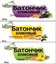 Батончик злаковый с изюмом laifiteria 30гр