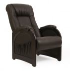 Кресло для отдыха Модель 43 с карманами, без лозы, Категория 1, Дунди 109 эко кожа