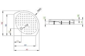 Душевой поддон Radaway Rodos B 90х90 Radaway