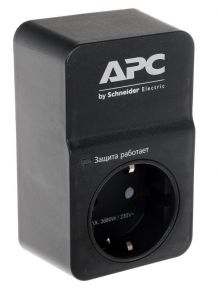 Сетевой фильтр APC Essential SurgeArrest PM1WB-RS черный 1 розетка APC