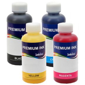 Чернила (краска) InkTec для Canon PIXMA G1400, G2400, G3400, G4400 (емкости GI-490, GI-790, GI-890, GI-990), комплект 4 х 100 мл
