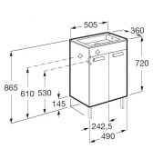 Roca Debba тумба 500мм, 2дв., белый Roca ZRU9302710