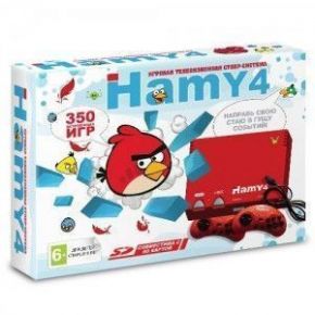 Sega - Dendy "Hamy 4" (350-in-1) Angry Birds Red
