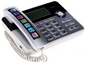 Телефон проводной TeXet TX-259 серебристый черный Texet