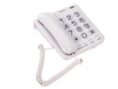 Телефон проводной TeXet TX-262 белый серый Texet