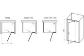Душевая дверь Ravak Pivot PDOP2-100 Белый / Транспарент Ravak