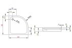 Душевой поддон Radaway Siros A 80х80 Radaway