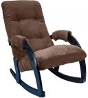 Кресло-качалка Модель 67, Verona 64 Brown-велюр