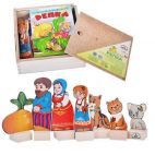 Краснокамская игрушка Деревянный набор Персонажи сказок Репка
