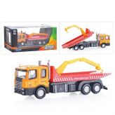 AutoTime Модель грузовика FLATBED CRANE TRUCK с манипулятором 1:48