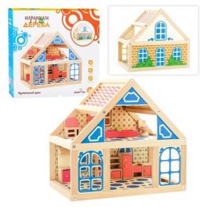 Мир деревянных игрушек Деревянный Кукольный дом 1