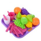 Полесье Набор детских продуктов №2 с посудой и подносом (21 элемент)