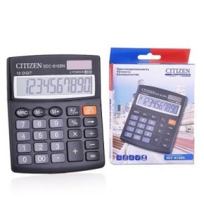 CITIZEN Калькулятор  настольный  10 цифр, двойное питание, 124x102мм