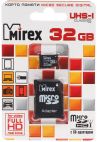 Карта памяти microSDHC 32Gb Mirex 13613-ADSUHS32 Class 10 UHS-I (U1) + адаптер на SD Mirex