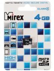 Карта памяти microSDHC 4Gb Mirex 13612-MCROSD04 Class 4 Mirex