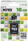 Карта памяти microSDHC 16Gb Mirex 13613-AD10SD16 Class 10 + адаптер на SD Mirex