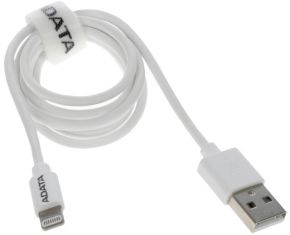 Кабель A-Data Lightning to USB Lightning 8-pin MFI - USB белый 1 м A-Data