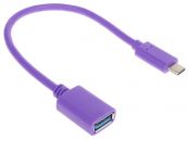 Кабель OTG USB-C Dexp OUC015P USB Type-C - USB фиолетовый Dexp