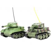 Радиоуправляемый танковый бой Pilotage Радиоуправляемый танковый бой Pilotage Tiger и T34/85, ИК пушка, микро (B)