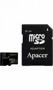 Карта памяти Apacer MicroSD XC 128 ГБ class 10 (с адаптером) Apacer Карта памяти Apacer MicroSD XC 128 ГБ class 10 (с адаптером)