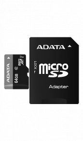 ADATA Premier microSDXC Class 10 UHS-I U1 64GB + SD adapter A-Data ADATA Premier microSDXC Class 10 UHS-I U1 64GB + SD adapter