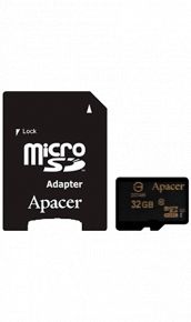 Карта памяти Apacer MicroSD HC 32 ГБ class 10 (с адаптером) Apacer Карта памяти Apacer MicroSD HC 32 ГБ class 10 (с адаптером)