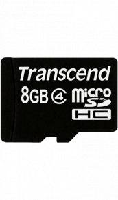 Карта памяти Transcend MicroSD HC 8 ГБ class 4 (с адаптером) Transcend Карта памяти Transcend MicroSD HC 8 ГБ class 4 (с адаптером)