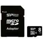 Карта памяти Silicon Power microSDHC 8Gb Class10 SP008GBSTH010V10-SP + adapter Silicon Power