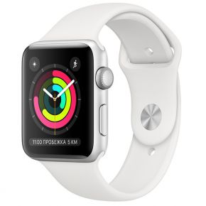 Смарт-часы Apple Смарт-часы Apple Watch S3 42mm Silver Al/White Sport Band