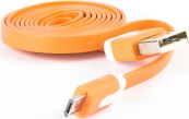 Дата-кабель RedLine Дата-кабель RedLine USB-microUSB плоский Orange