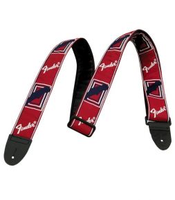 FSR 2` MONOGRAMMED RED/WHITE/BLUE STRAP FENDER FSR 2` MONOGRAMMED RED/WHITE/BLUE STRAP