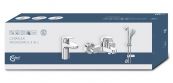 Ideal Standard Сет Серафлекс 3в1 Grande смеситель для умывальника B1713AA+Серафлекс смеситель для ванны/душа B1721A