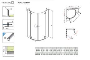 Душевой уголок Radaway Almatea PDD 100х100 Хром/Прозрачный Radaway