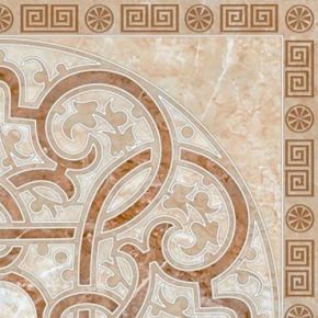 Плитка напольная Нефрит-Керамика (Nefrit) Гермес плитка напольная Орнамент (угловой) 300x300 коричневая 12-01-15-150