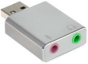 Внешняя звуковая карта Espada USB 2.0 Stereo Sound Adapter 7.1 серый Espada