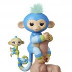 Fingerlings 3541M Интерактивная обезьянка Билли с малышом, 12 см FINGERLINGS