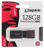USB Flash накопитель 128Gb Kingston DataTraveler DT100G3 черный Kingston