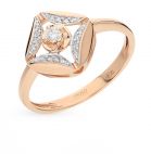 Золотое кольцо с бриллиантами SUNLIGHT