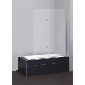 Шторка для ванны BelBagno Sela V-21 120x140 Хром / Шиншила правая BelBagno