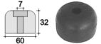 Демпфер с внутренним отверстием D60 ф7мм