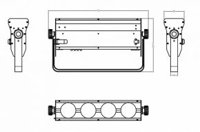 COBBAR415 - светодиодная панель, 4 шт. по 15 Вт, RGB (COB), DMX-512 INVOLIGHT COBBAR415 - светодиодная панель, 4 шт. по 15 Вт, RGB (COB), DMX-512