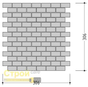 Зеркальная мозаика Vivere Mosaico Perla M42-2 для стен матовое серебро 306х306х4мм Vivere Mosaico Vivere Mosaico Perla M42-2