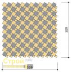 Зеркальная мозаика Vivere Mosaico Deco GD20-2 для стен Золото 309х309х4мм Vivere Mosaico Vivere Mosaico Deco GD20-2