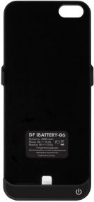 Чехол-аккумулятор DF Чехол-аккумулятор DF iBattery-06 для iPhone 5/5S slim Black