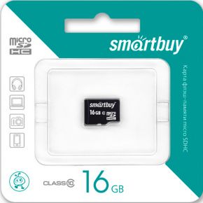 Карта памяти MicroSDHC Smartbuy Карта памяти MicroSDHC Smartbuy 16Gb Class10