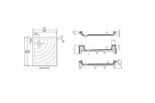Душевой поддон Ravak Aneta 75х90 LA Ravak